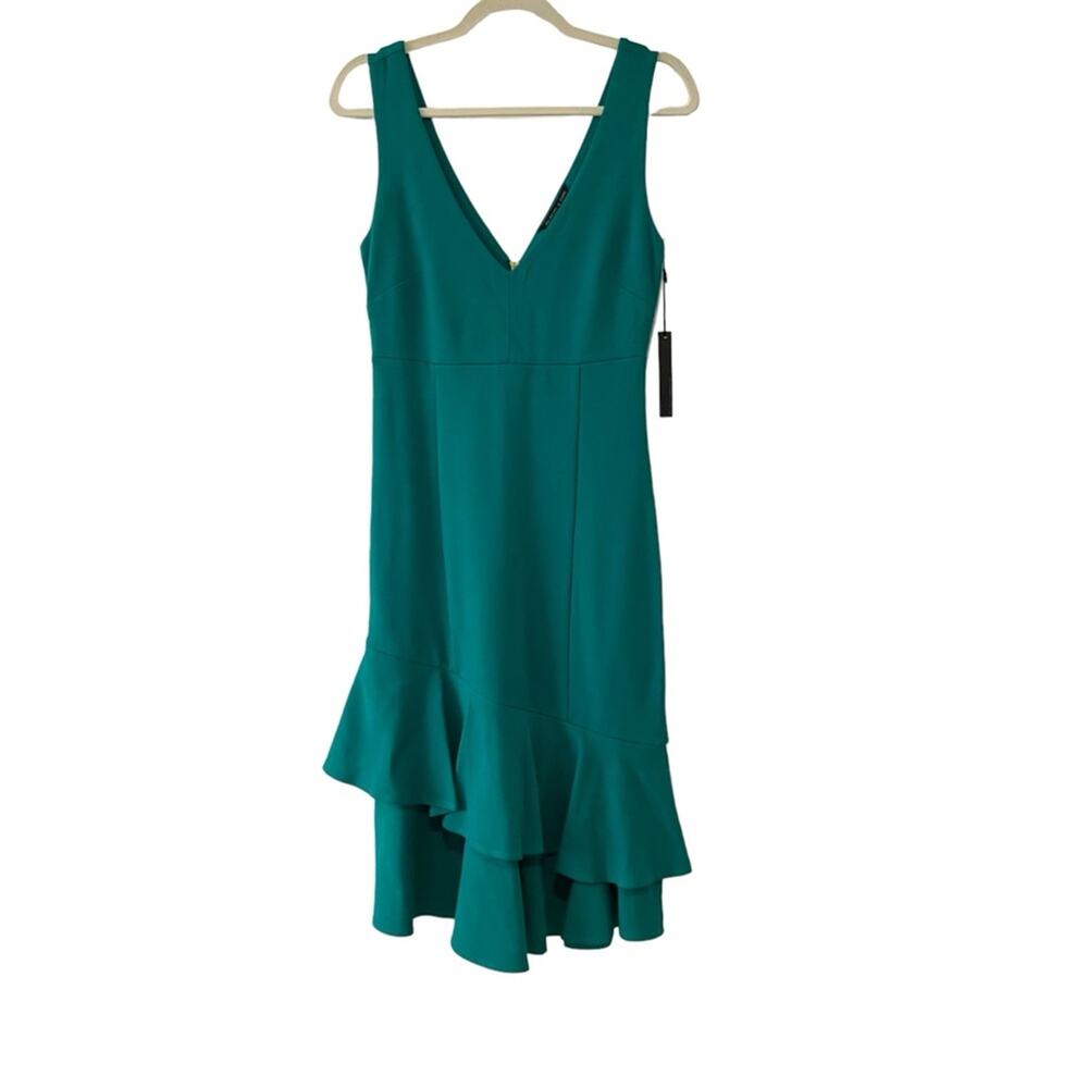 NWT Felicity & Coco Dress Size Small Midi Green Sleeveless Tiered Size Small